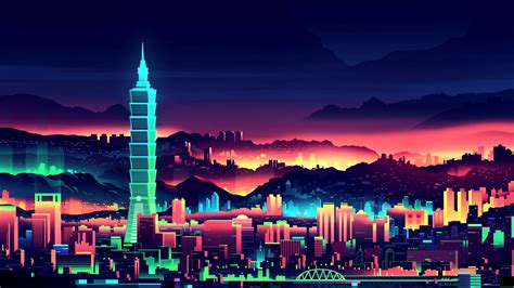 Download and use 10,000+ 4k wallpaper stock photos for free. Neon City Wallpaper for Desktop and Mobiles 4K Ultra HD ...