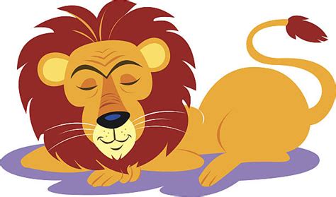 Lion Sleeping Illustrations Royalty Free Vector Graphics And Clip Art