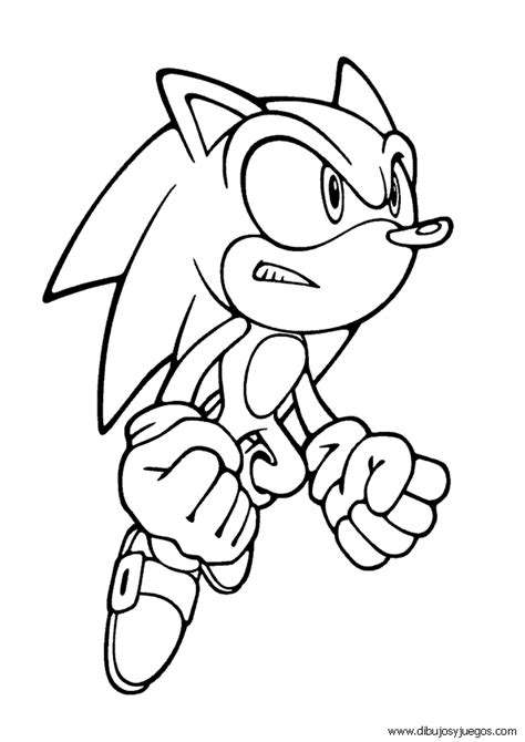 Dibujos De Sonic 003 Dibujos Y Juegos Para Pintar Y Colorear