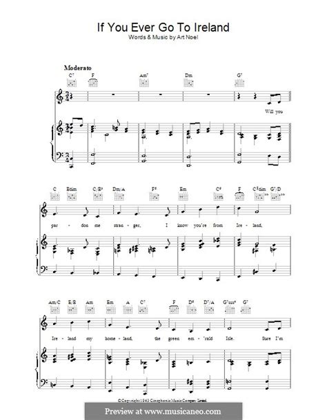 if you ever go to ireland by a noel sheet music on musicaneo