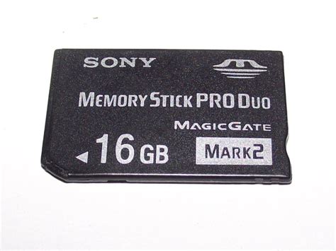Sony 16gb Sony Psp Memory Stick Pro Duo Mark 2 Memory Card Camera