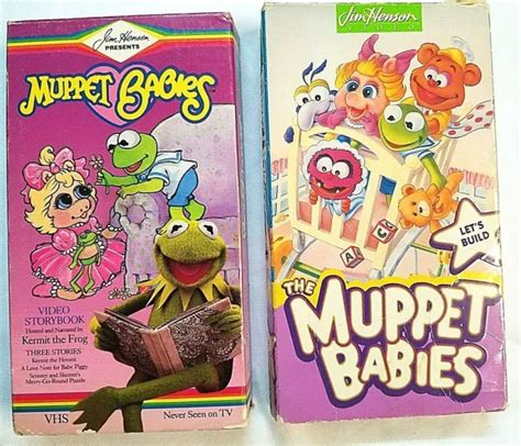 1993 The Muppet Babys Lets Build Vhs Jim Henson And 1987