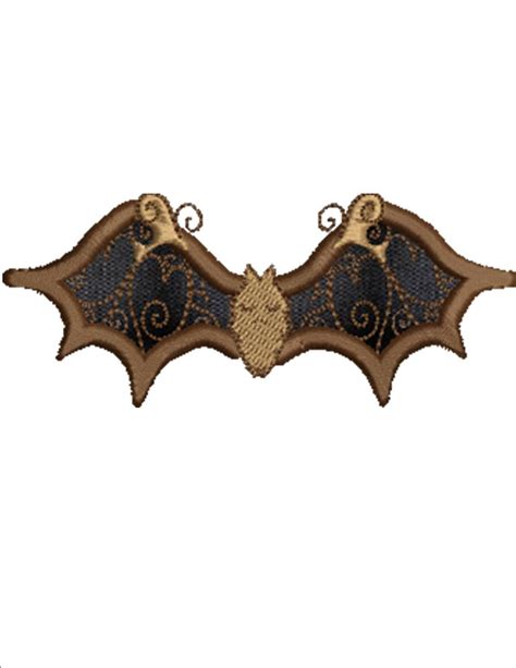 Applique Bat Machine Embroidery Designs By Sew Swell
