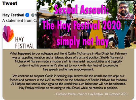 Sexual Assault The Hay Festival 2020 Simply Not Hay Ct William
