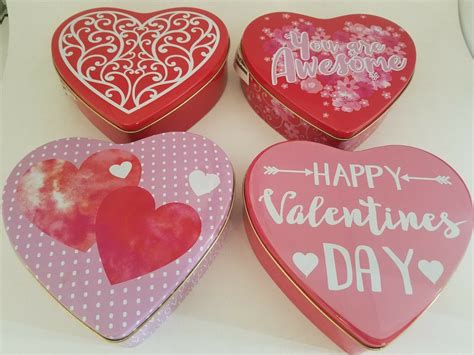 Valentine Heart Shaped T Boxes Metal Nesting Select Size And Theme