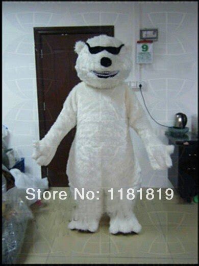Cheapest Mascot Sunglasses Polar Bear Mascot Costume Custom Fancy