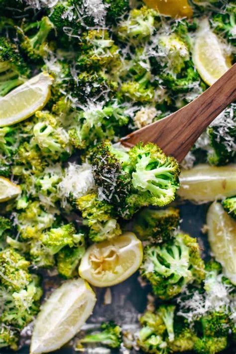 Parmesan Roasted Broccoli With Lemon Baked Broccoli Side Dish Video