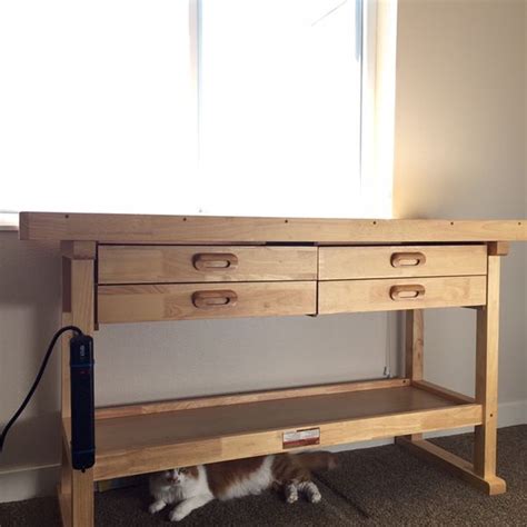 Windsor Design 60” 4-drawer Hardwood Workbench (Table, Desk) for Sale