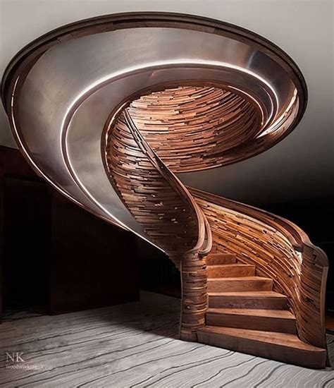 38 Inspiring Modern Staircase Design Ideas Spiral Stairs Design Stairway Design Modern Staircase