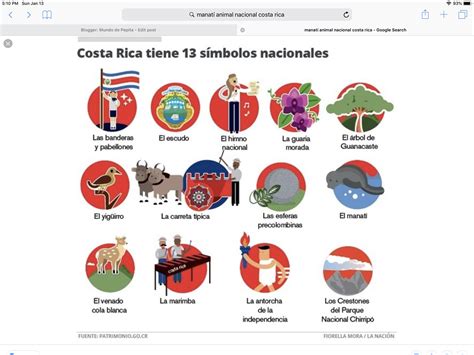Ficha De Trabajo De Simbolos Nacionales De Costa Rica Vrogue Co