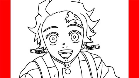 Learn How To Draw Tanjiro Kamado From Demon Slayer Demon Slayer Step Images