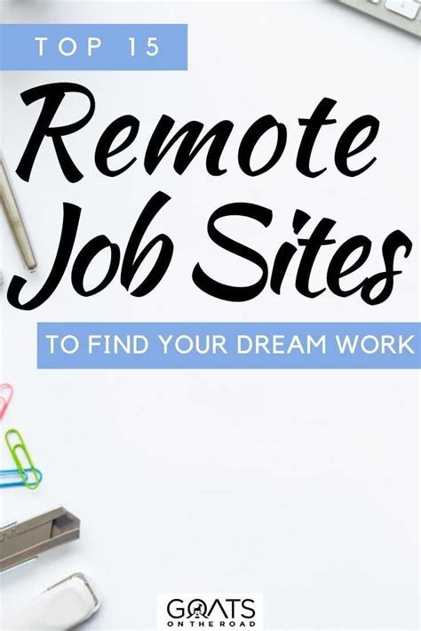 15 Best Remote Job Sites To Find Your Dream Job Goats On The Road