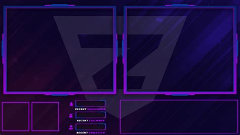 Ometv Overlay Purple And Blue Zonic Design Download Overlays