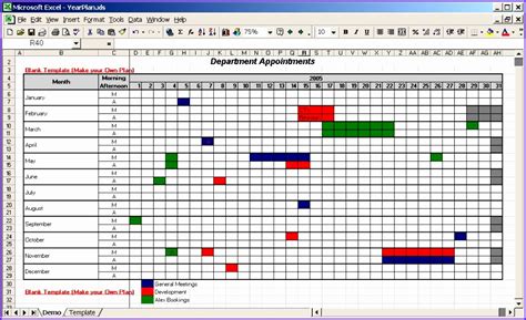 6 Annual Calendar Template Excel Excel Templates Excel Templates
