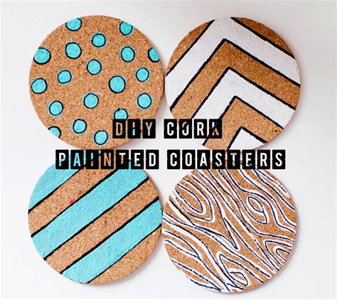 Art Actually Painted Cork Coasters