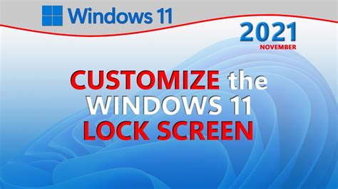 Customize The Windows 11 Lock Screen Youtube