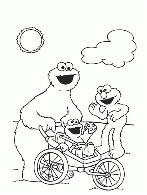 Printable cookie monster coloring pages for kids. Printable Coloring Pages Of The Cookie Monster - Coloring Home