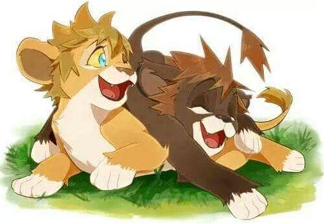 Sora And Roxas As Lion Cubs From Lion King And Its Kingdom Hearts