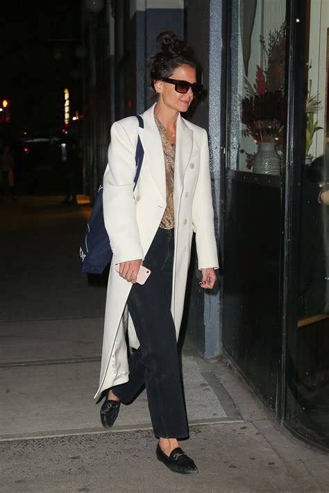 Katie Holmes Night Out Style Nyc 02192020 • Celebmafia