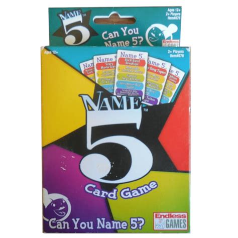 Name 5 Card Game Bigbuy