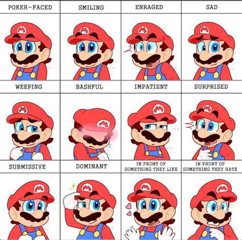 Expression Meme Mario By Temmieskyie On Deviantart Mario E Luigi