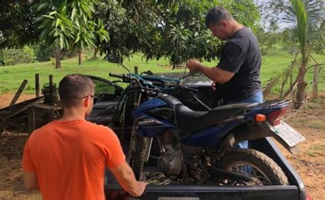 Polícia Civil recupera moto roubada em Ouro Preto na zona rural do município
