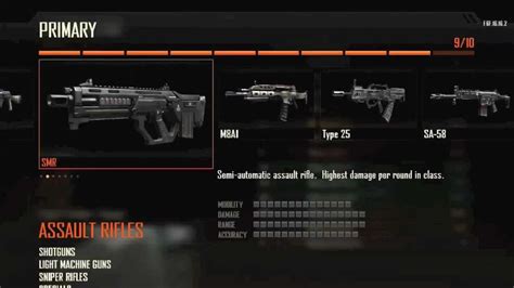 black ops 2 in game create a class killstreaks weapons perks bo2 multiplayer gameplay