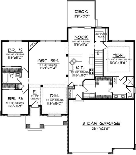 House Plan 1020 00302 Northwest Plan 1884 Square Feet 3 Bedrooms