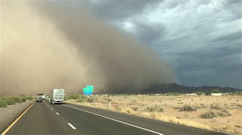Sand Storm On Desert Near Phoenix Arizona Youtube