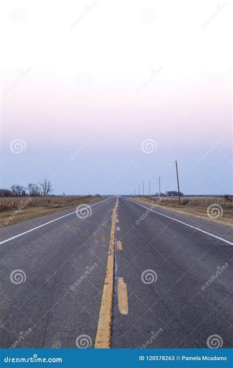 Wide Open Road Stock Image Image Of Sunset Travel 120578263