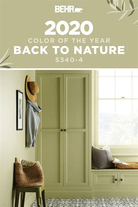 Back To Nature S340 4 Behr Paint Colors 2020 Color Of The Year