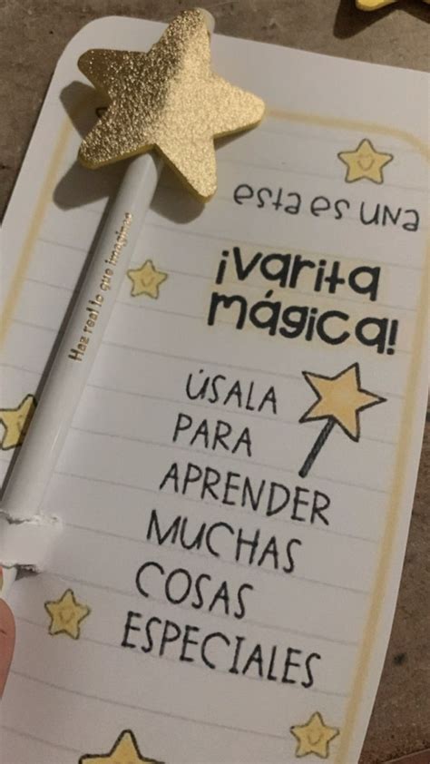 Varita mágica lápiz con frase Frases para maestros Actividades