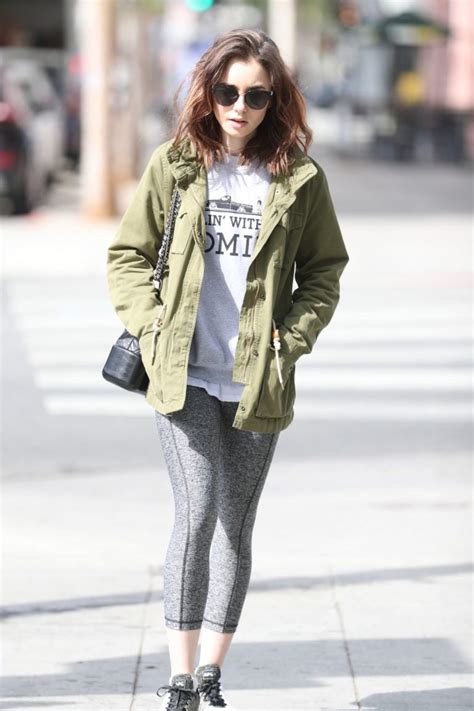 Lily Collins Leave A Gym In West Hollywood