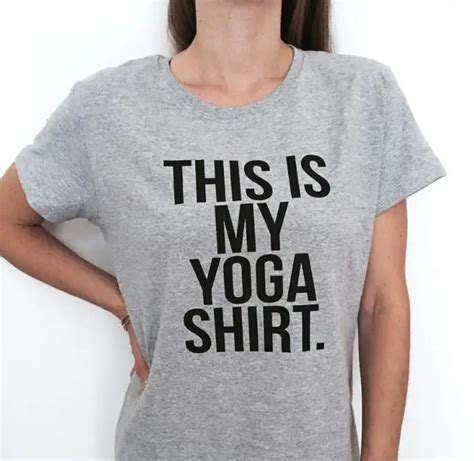This Is My Yoga Shirt Letters Print Women Tshirt Cotton Casual Funny T Shirt For Lady Top Tee