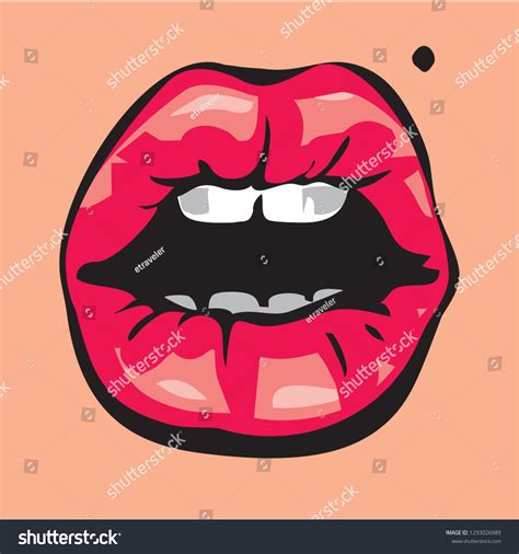 lips pop art woman lips open stock vector royalty free 1293026989 shutterstock