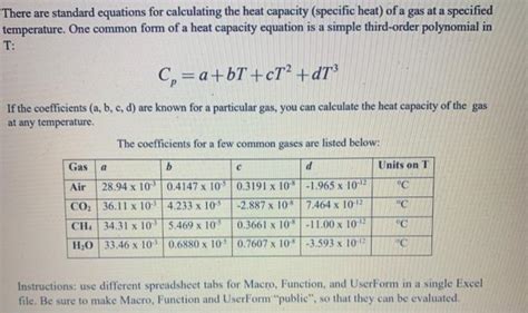 Solved There Are Standard Equations For Calculating The Heat Chegg Com