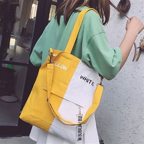 Korean Canvas Bag Design No22 Shoulder Crossbody Tote Bag With 2