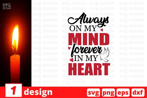 Always On My Mind Forever In My Heart Svg Cut File By Svgocean