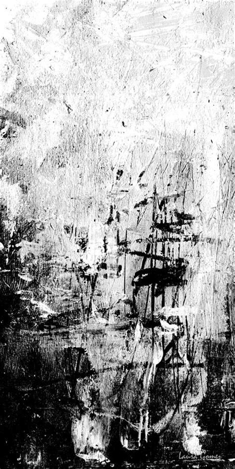 Old Memories Black And White Abstract Art By Laura Gomez