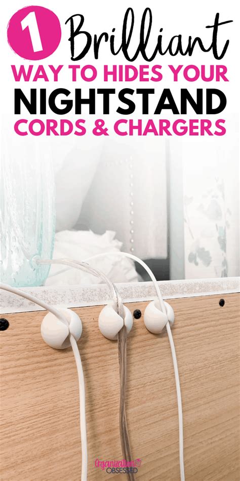 How To Easily Hide Bedside Cords Organization Obsessed Cleaning