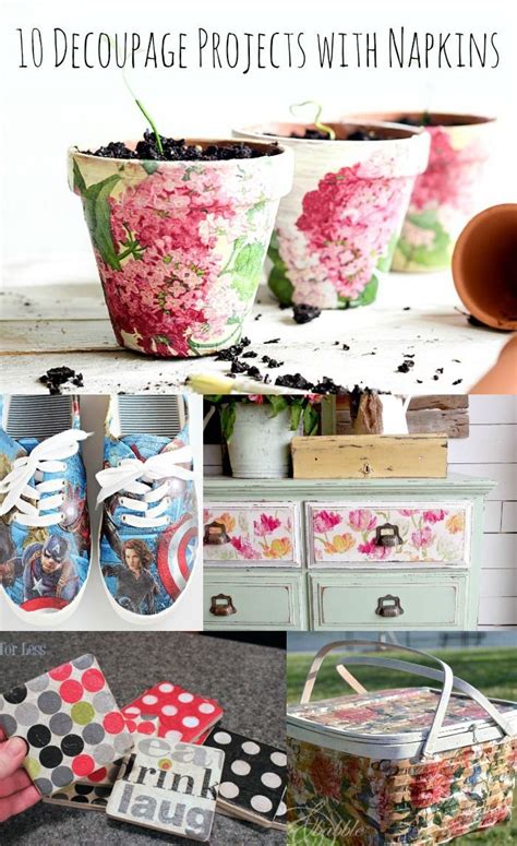 Mod Podging With Napkins Has Become Really Popular Get 10 Decoupage Ideas Using Napkins You