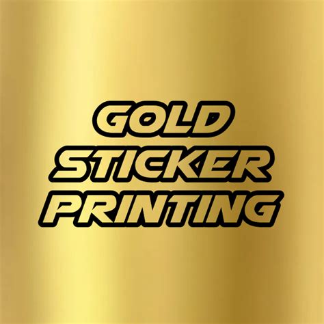Sticker Printing Gold Metallic Rc Swag Stickers T Shirts