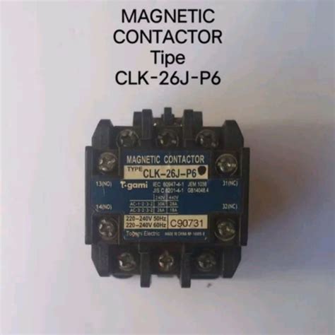 Magnetic Contactor AC Daikin Togami Electric CLK 26J P6 Original