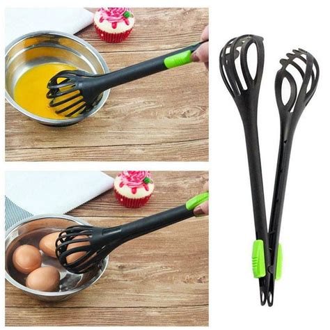 Silicone Food Tong Kitchen Tongs Non Slip Cooking Clip Bread Cake 3