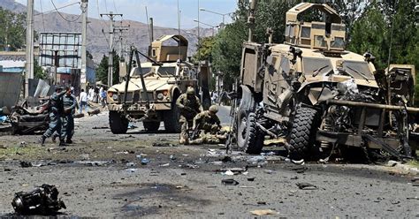 In Afghanistan Suicide Blast And Angry Crowd Target American Soldiers