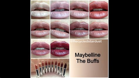 Maybelline 2014 The Buffs Lipstick Collection Review Lip Swatches Mac