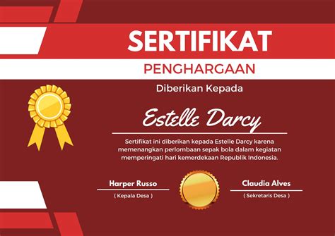 Contoh Piagam Penghargaan Juara Lomba Agustus Diane Hamilton The Best Porn Website