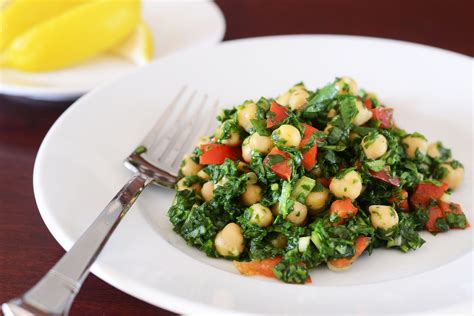 Whisk together the oil, vinegar, sugar, salt, tarragon and pepper. Chickpea Spinach Salad - Queen of My Kitchen