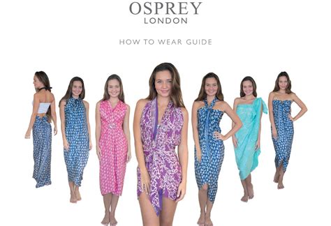 Sarong How To Wear Guide Osprey London