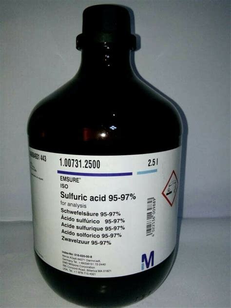 Sulfuric acid is a diprotic acid and shows different properties depending upon its concentration. Jual Sulfuric Acid Merck di lapak Fadjar kimia rhiza_156